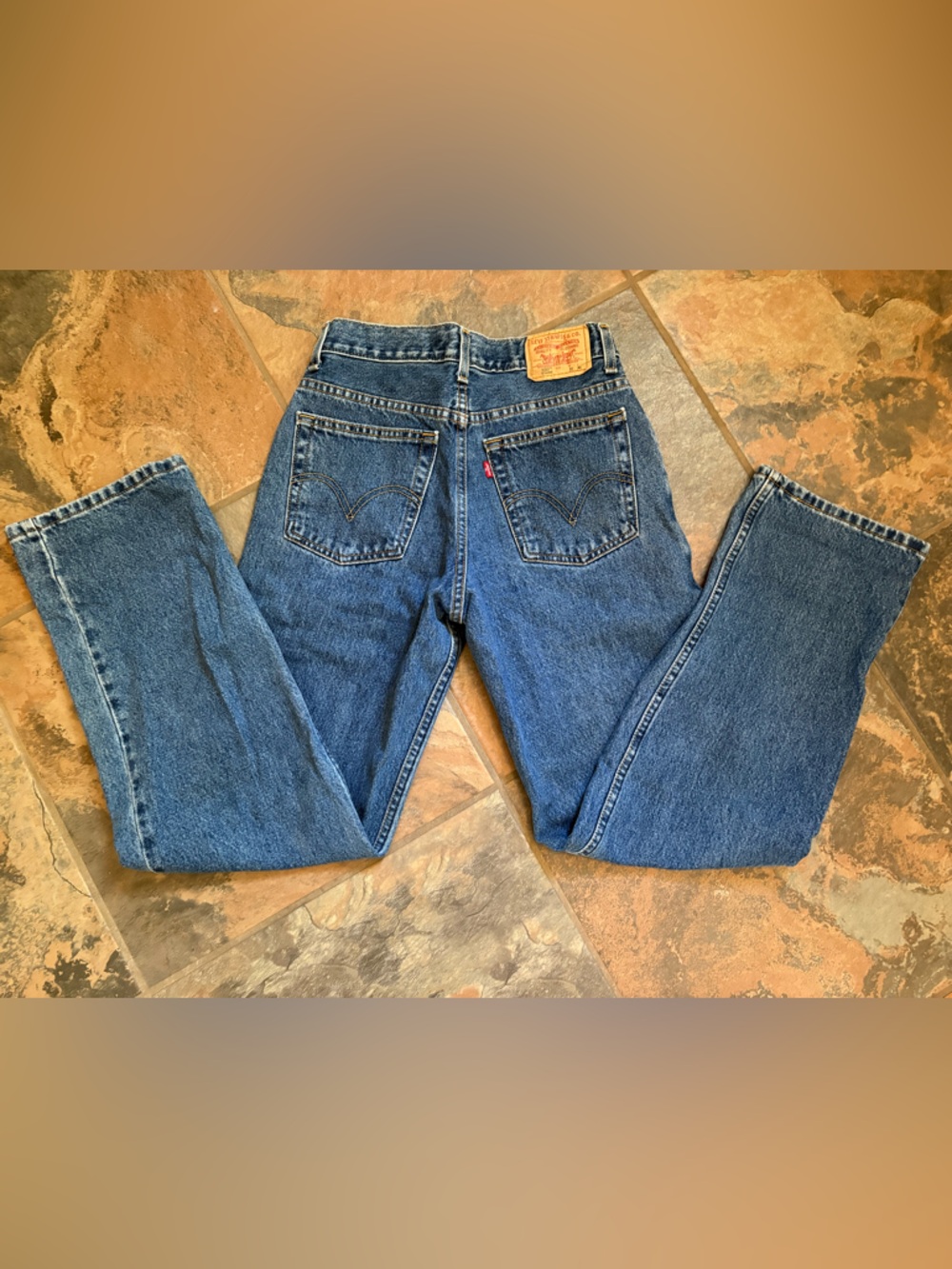 Levi's Blue Vintage Straight-Leg Denim Jeans